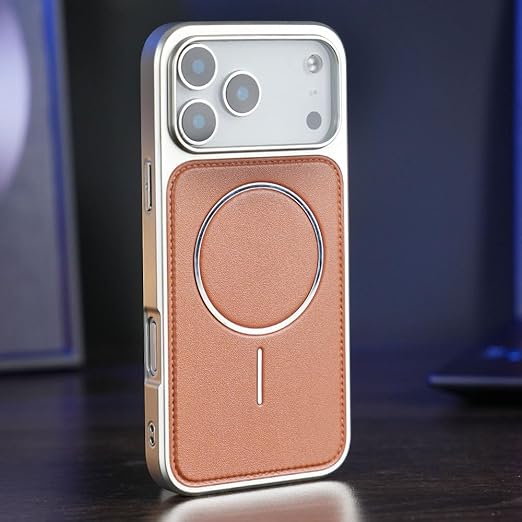 Premium Leather Back Cover for iPhone 17 Pro Max